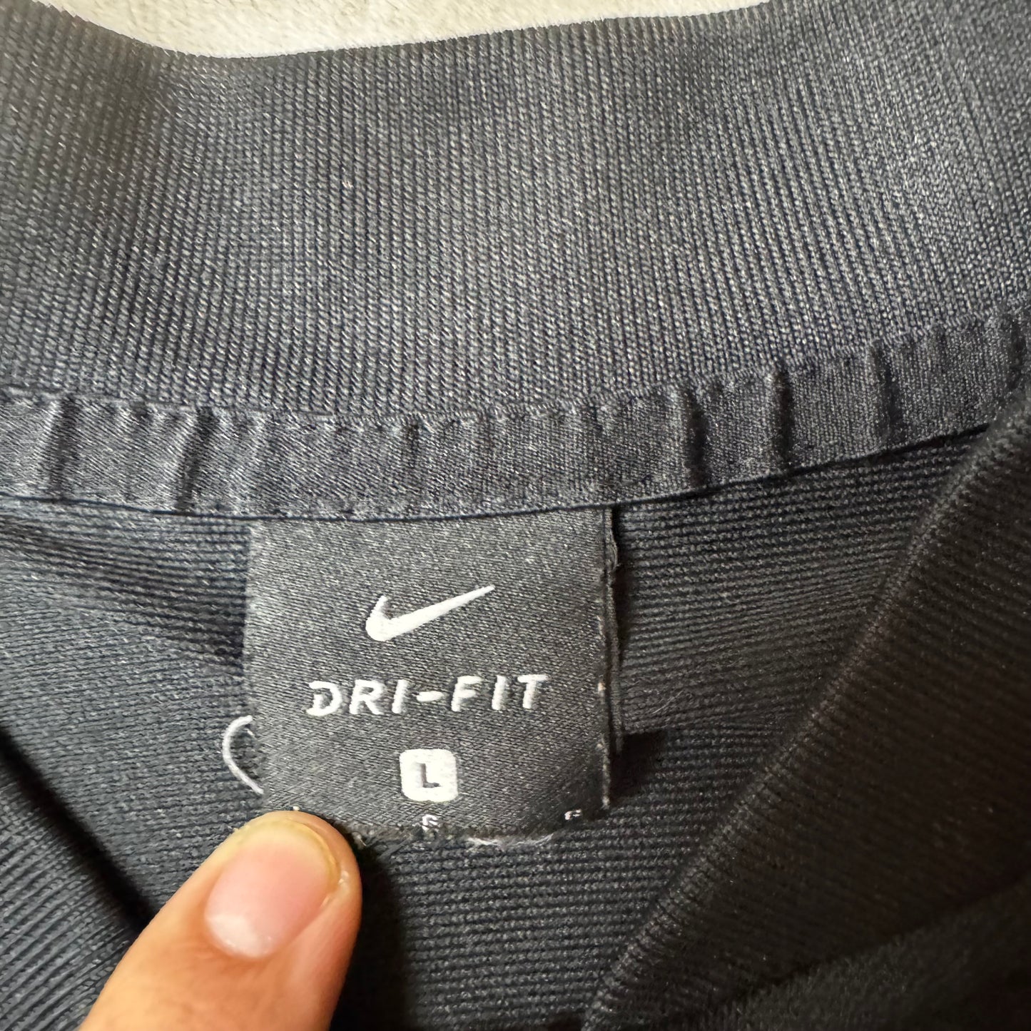 Black Nike Zip Up Hoodie - L