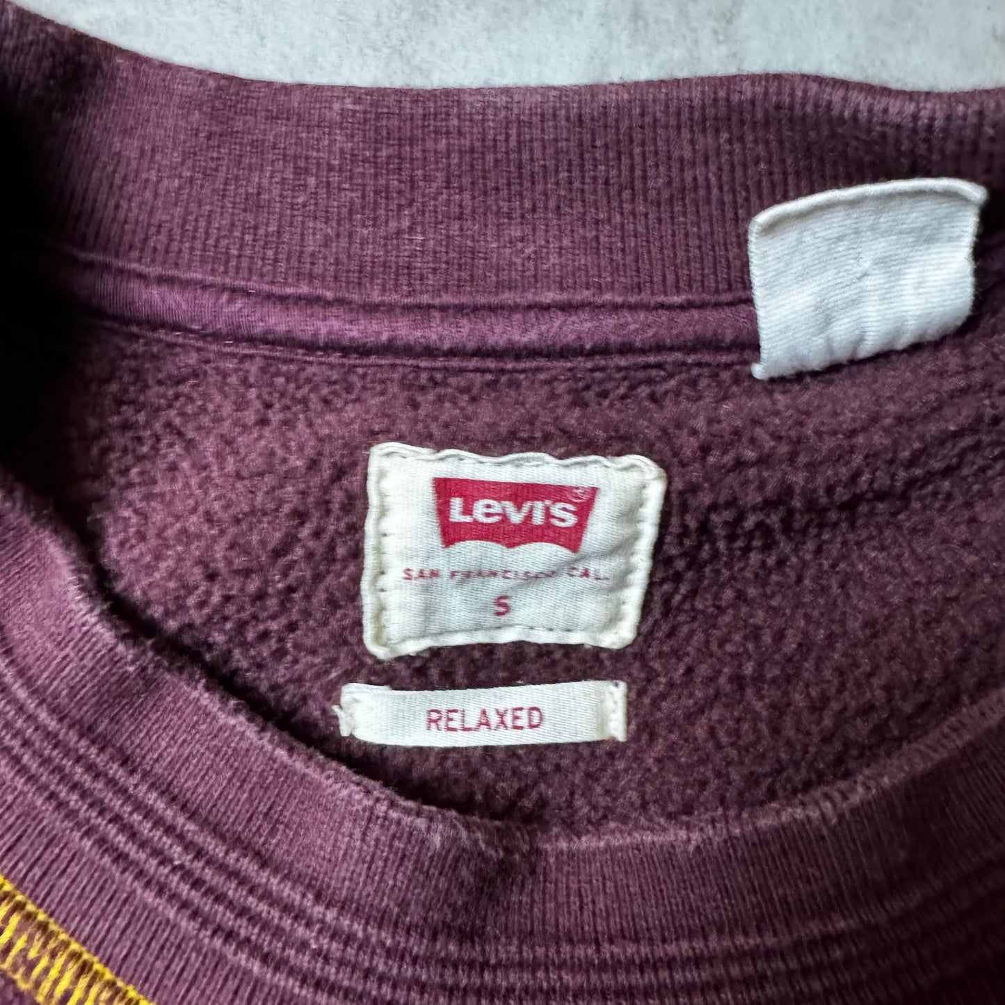 Dark Red Levi's Sweatshirt - S