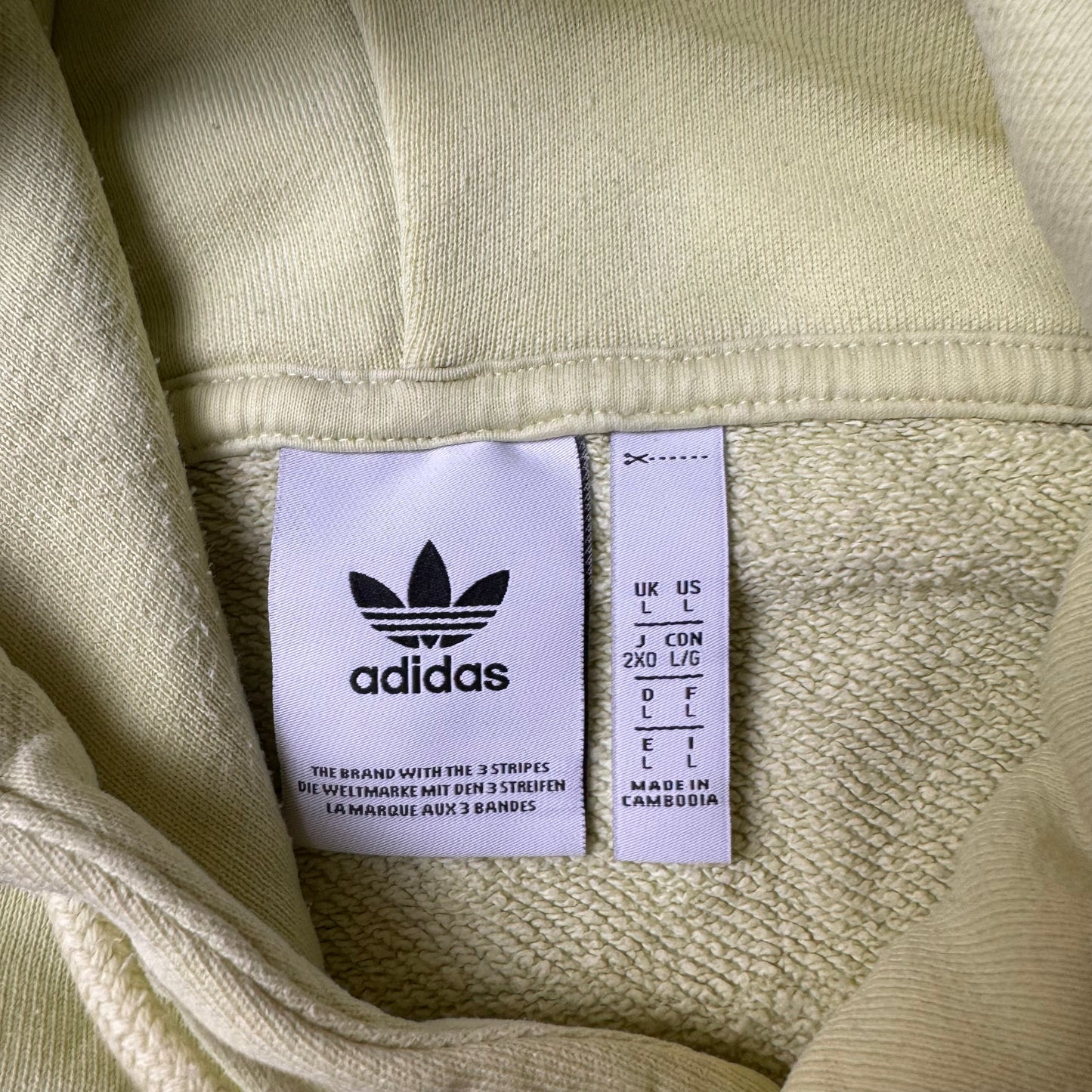 Mint Adidas Oversized Cropped Hoodie - L