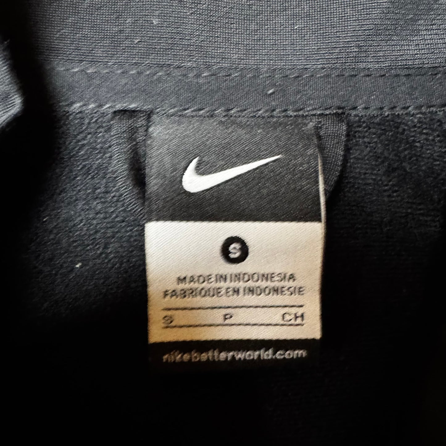 Black Nike Zip Up Hoodie - S