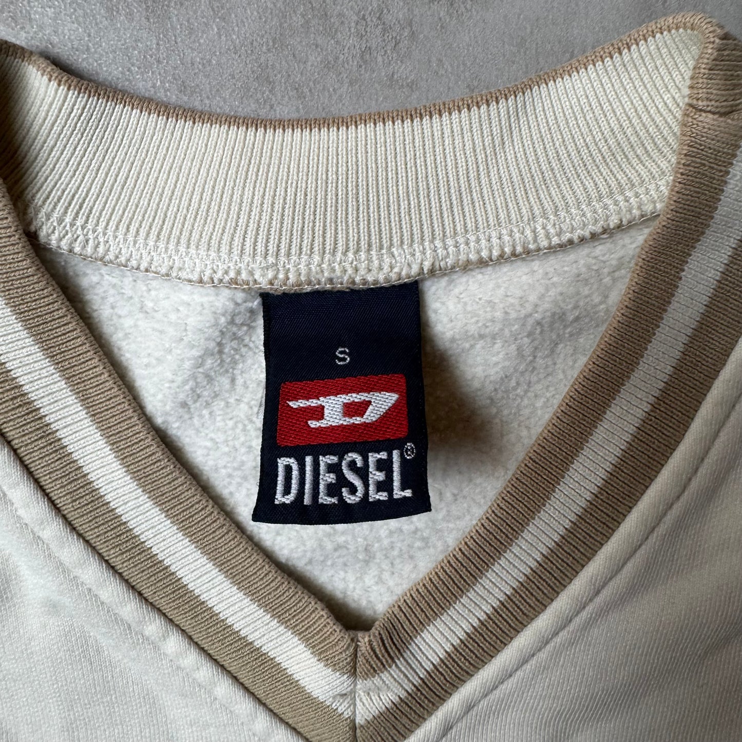 Beige Diesel Sweatshirt - S