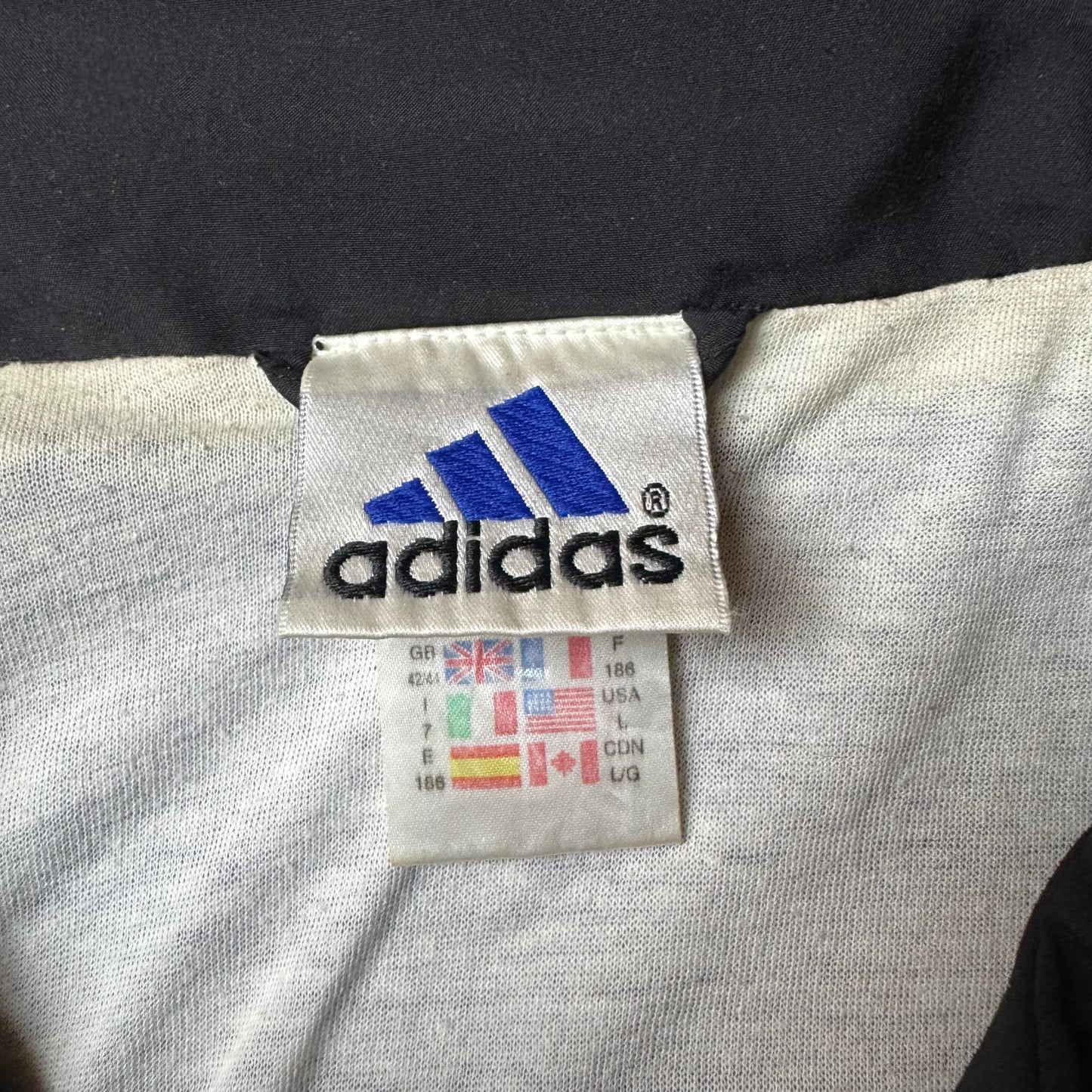 Blue Adidas Vintage Windbreaker - L