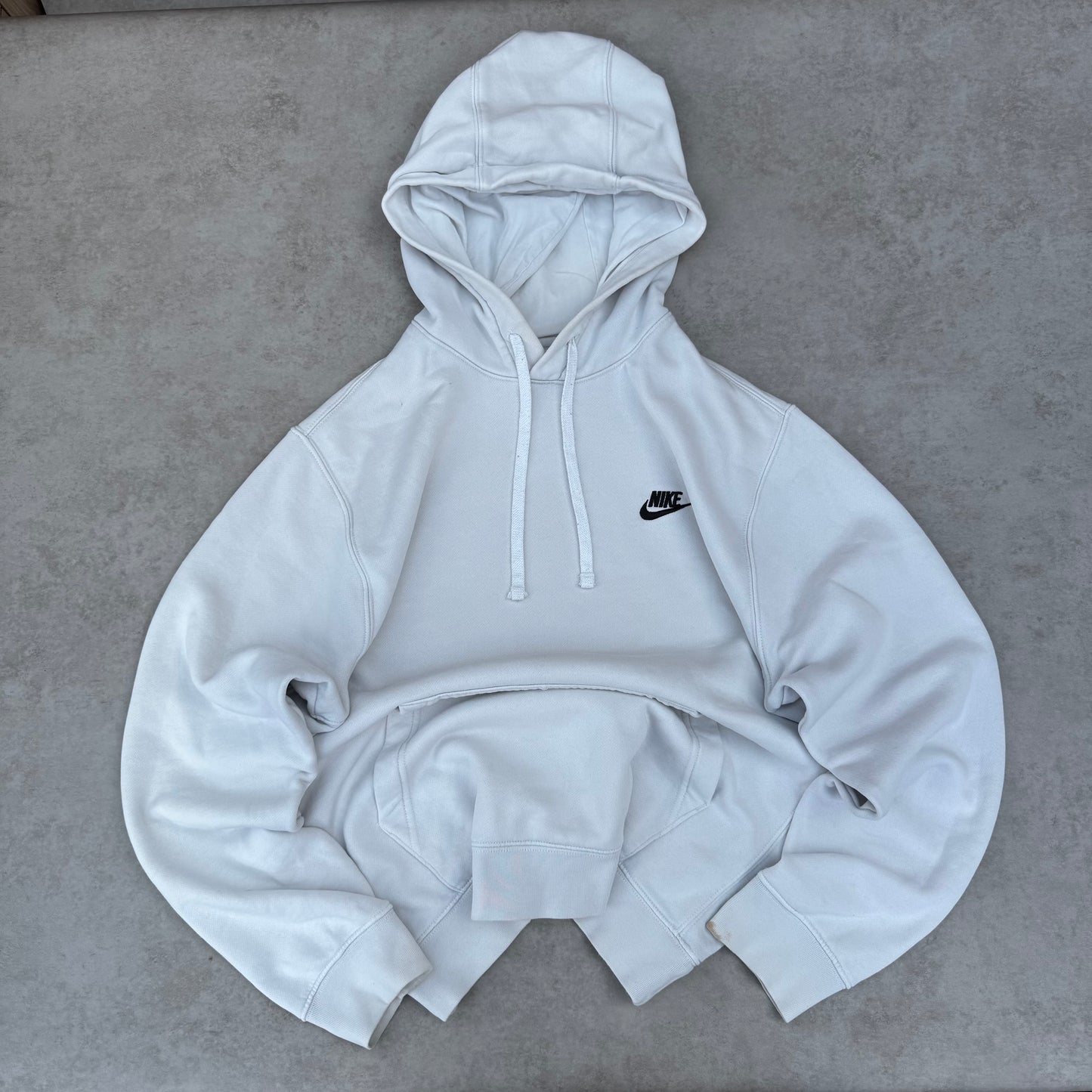 White Nike Hoodie - Size M