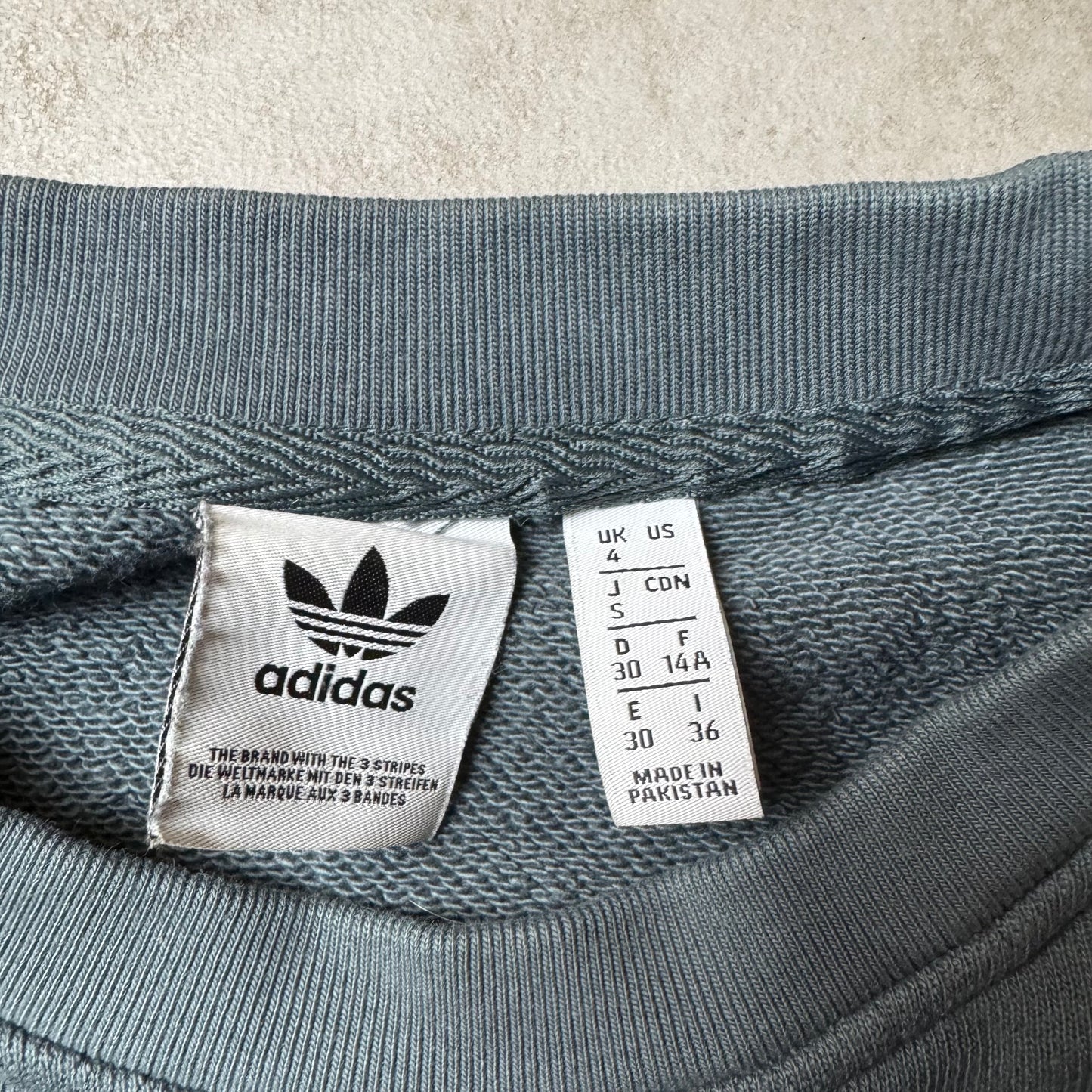 Black and Gray Adidas Sweatshirt - M