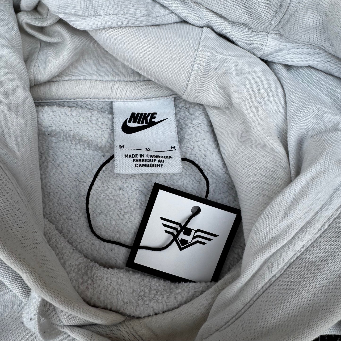 White Nike Hoodie - Size M