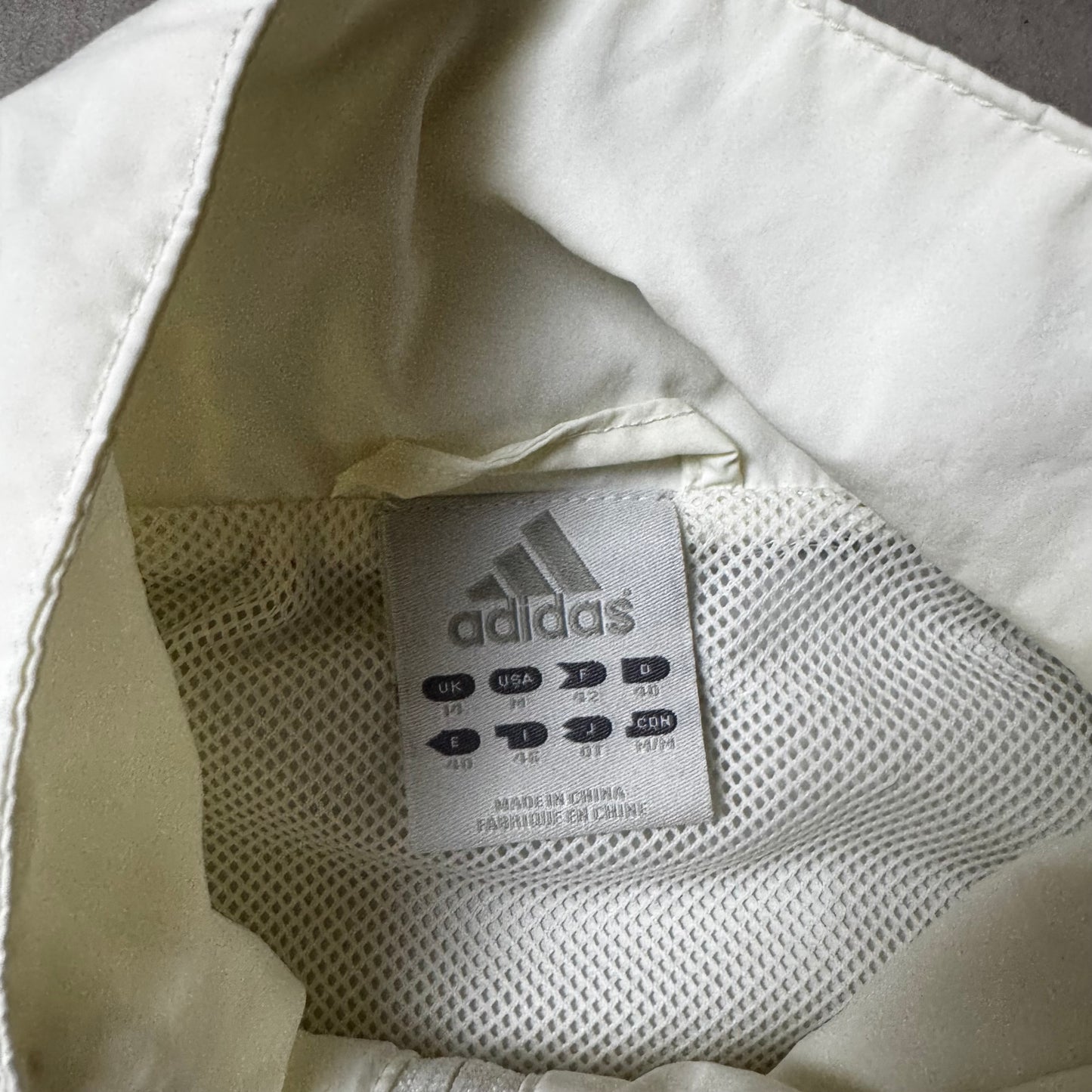 Beige Adidas Vintage Windbreaker - M