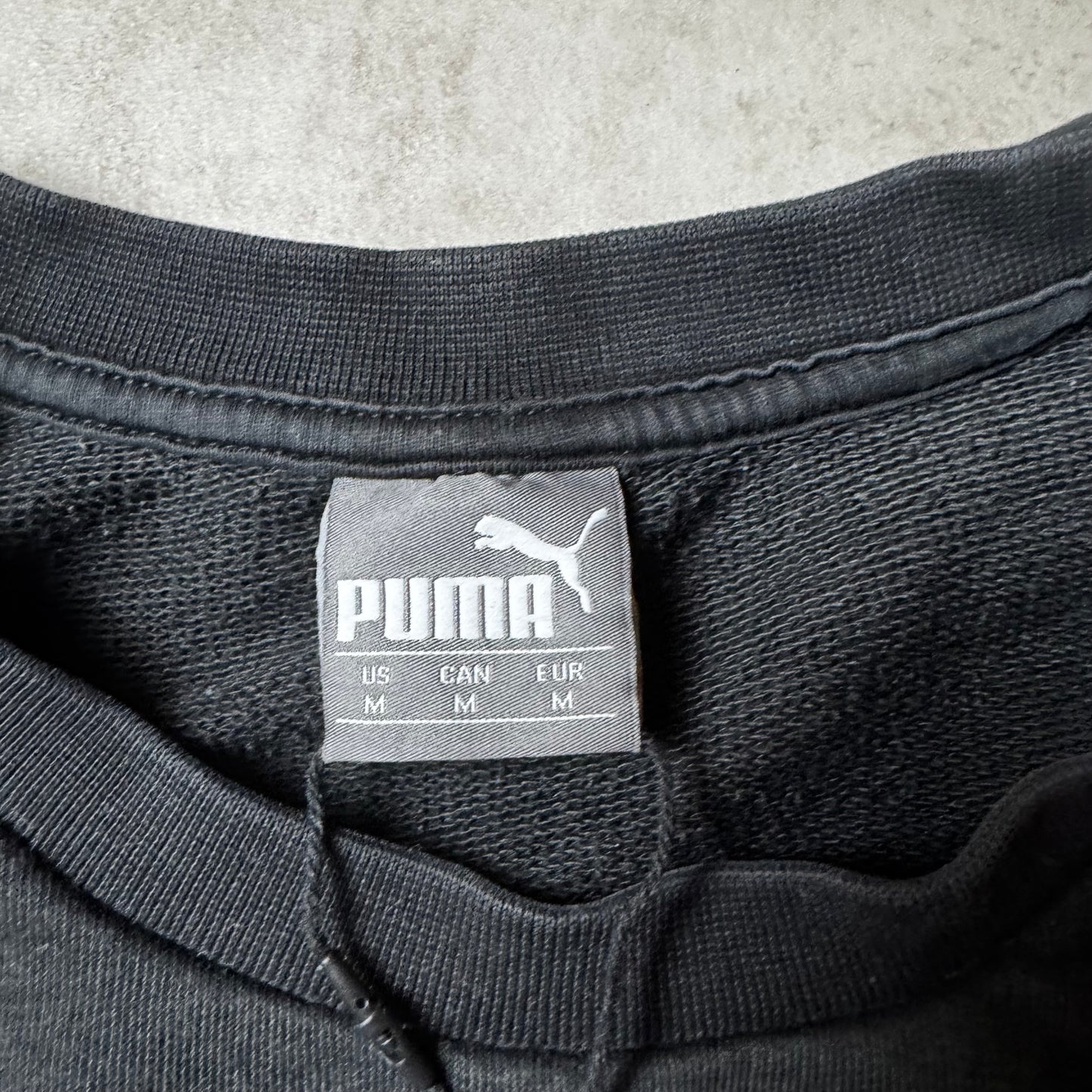 Black Puma Vintage Sweatshirt - M