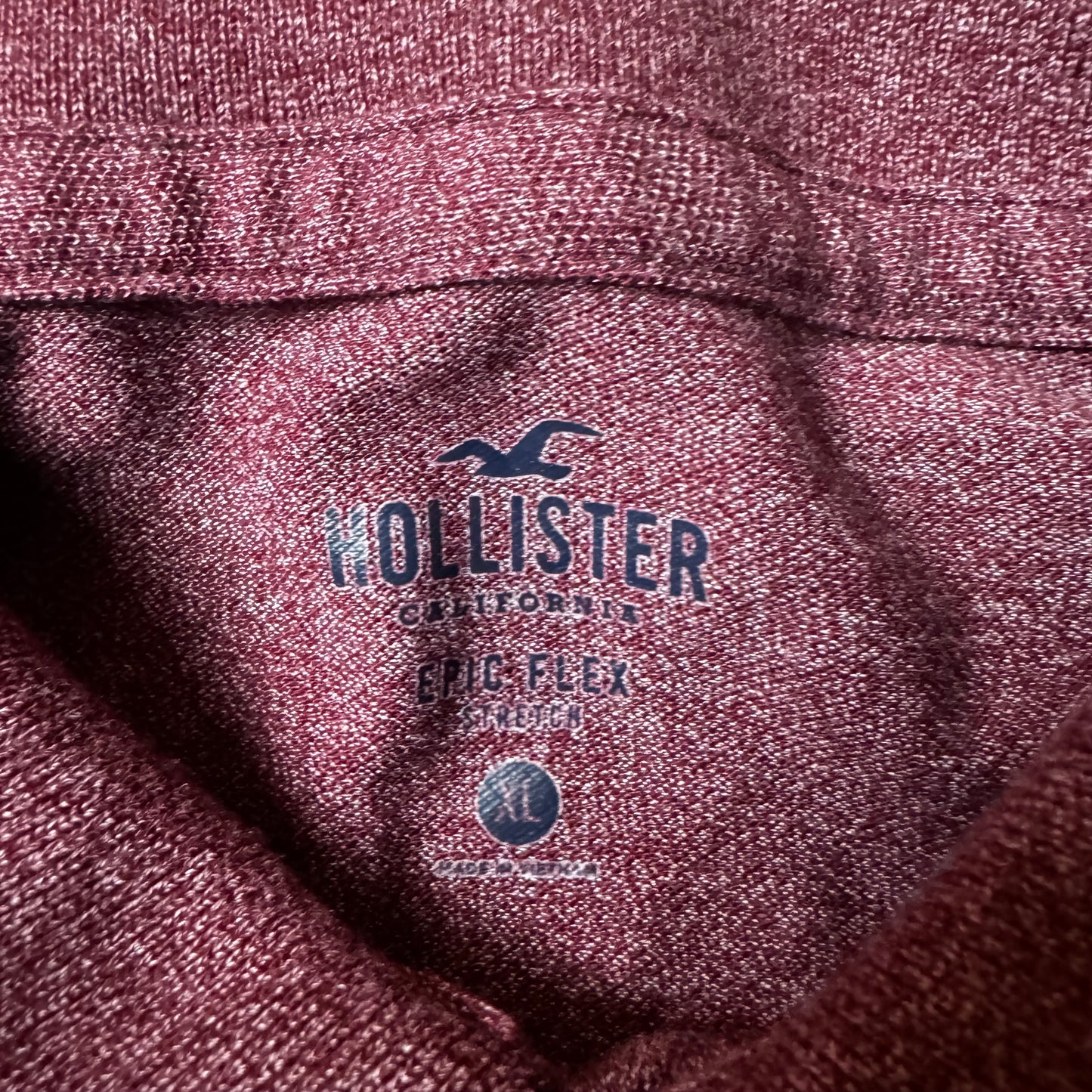 Dark Red Hollister Polo - XL