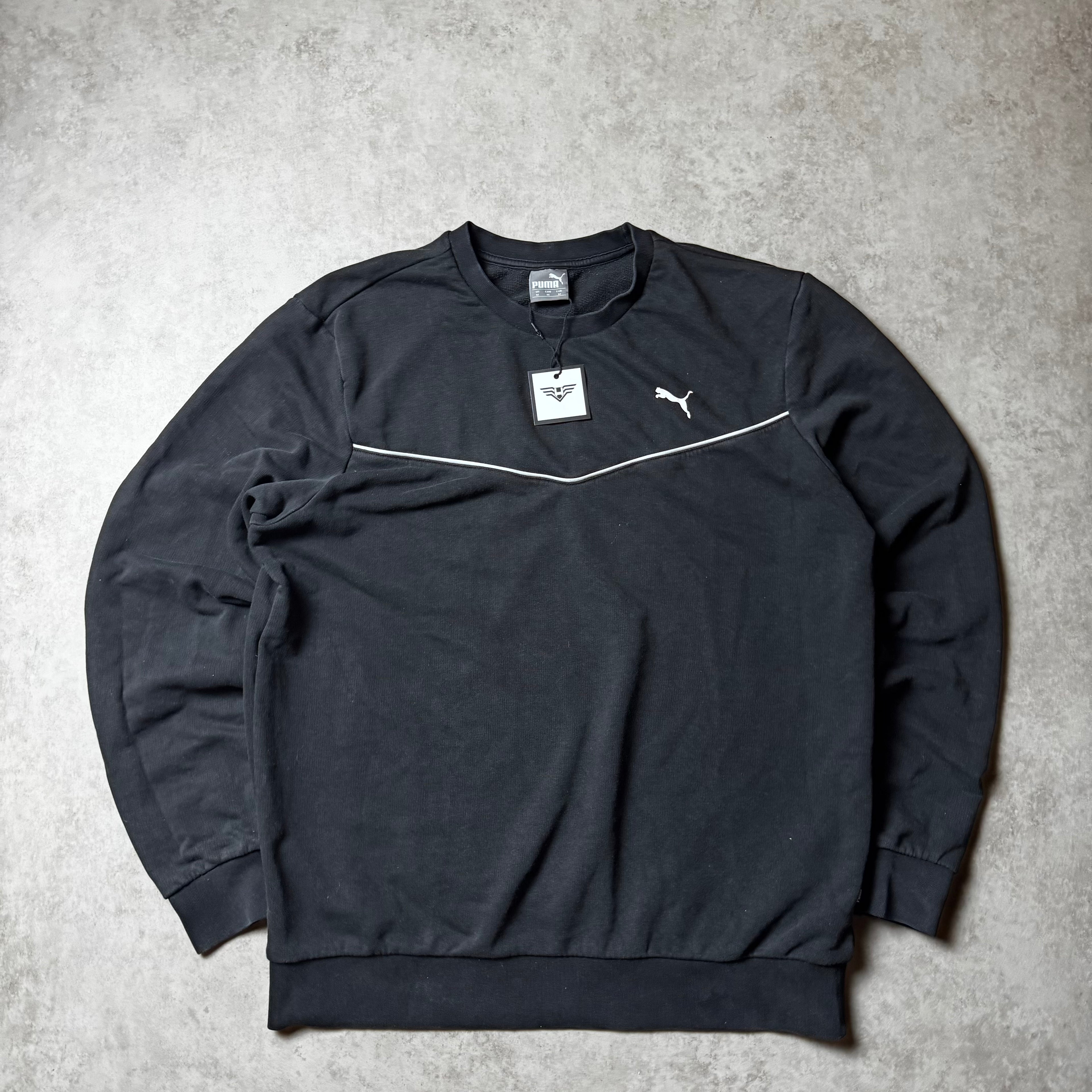 Black Puma Vintage Sweatshirt - M