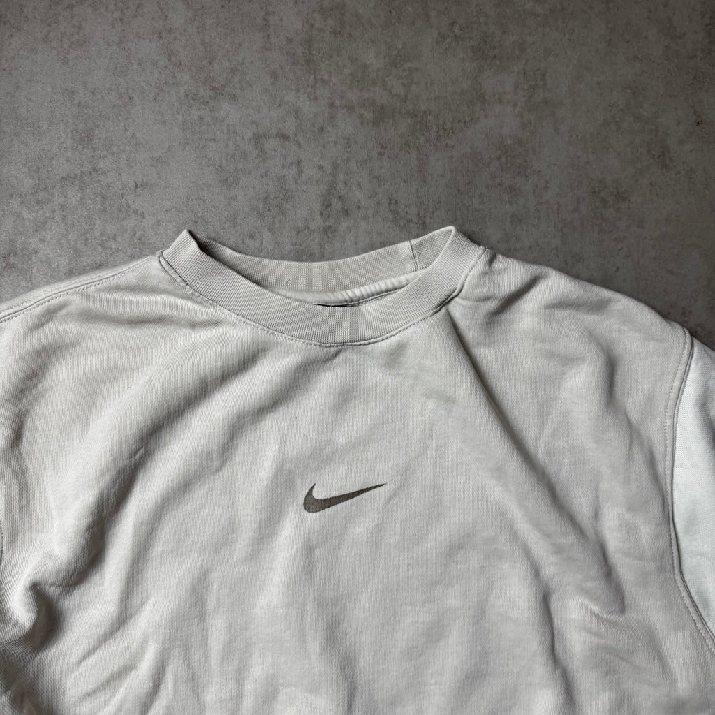 Beige Nike Vintage Sweatshirt - S