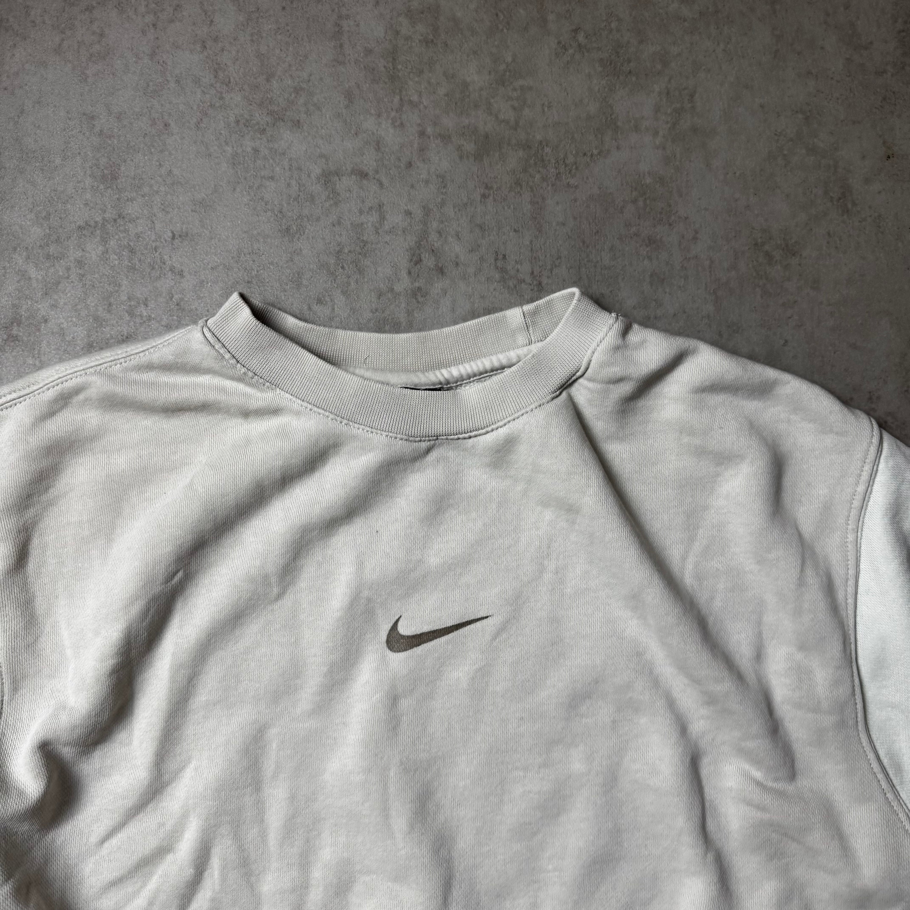 Beige Nike Vintage Sweatshirt - S