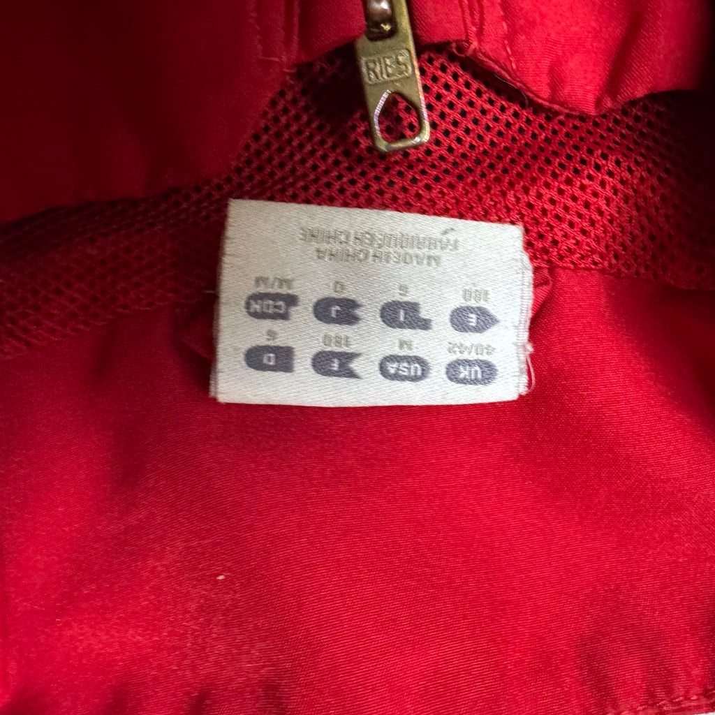 Red Adidas Vintage Windbreaker - M