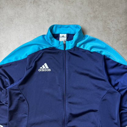 Dark Blue Adidas Zip Up Hoodie - M