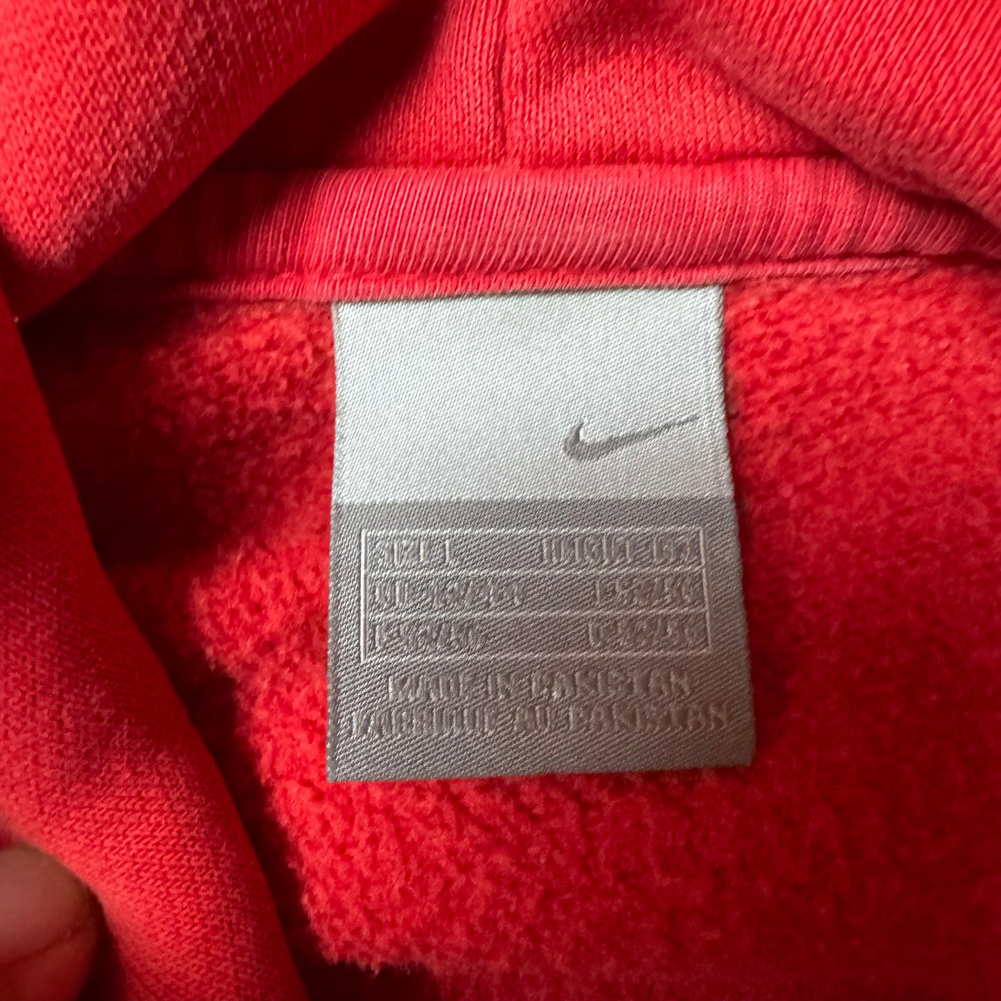 Red Adidas Hoodie - L