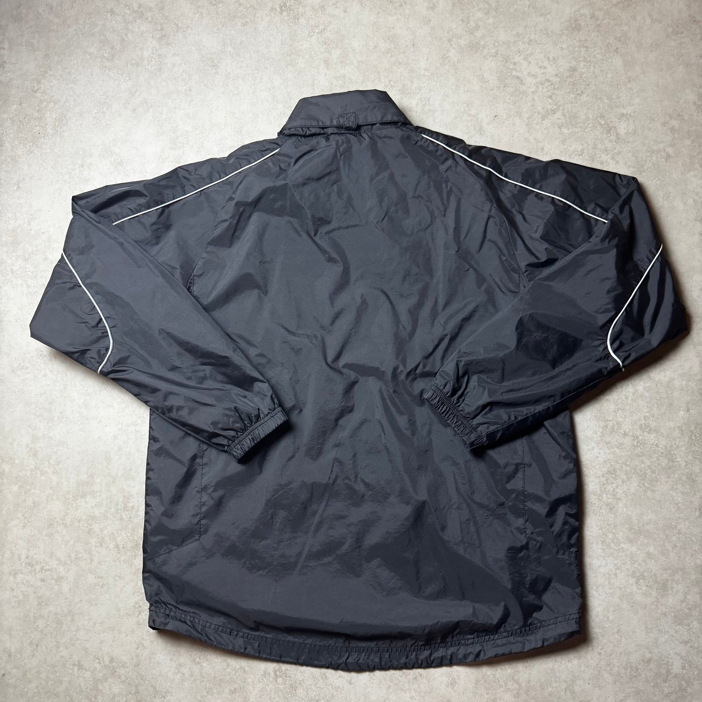 Black Vintage Umbro Windbreaker - L