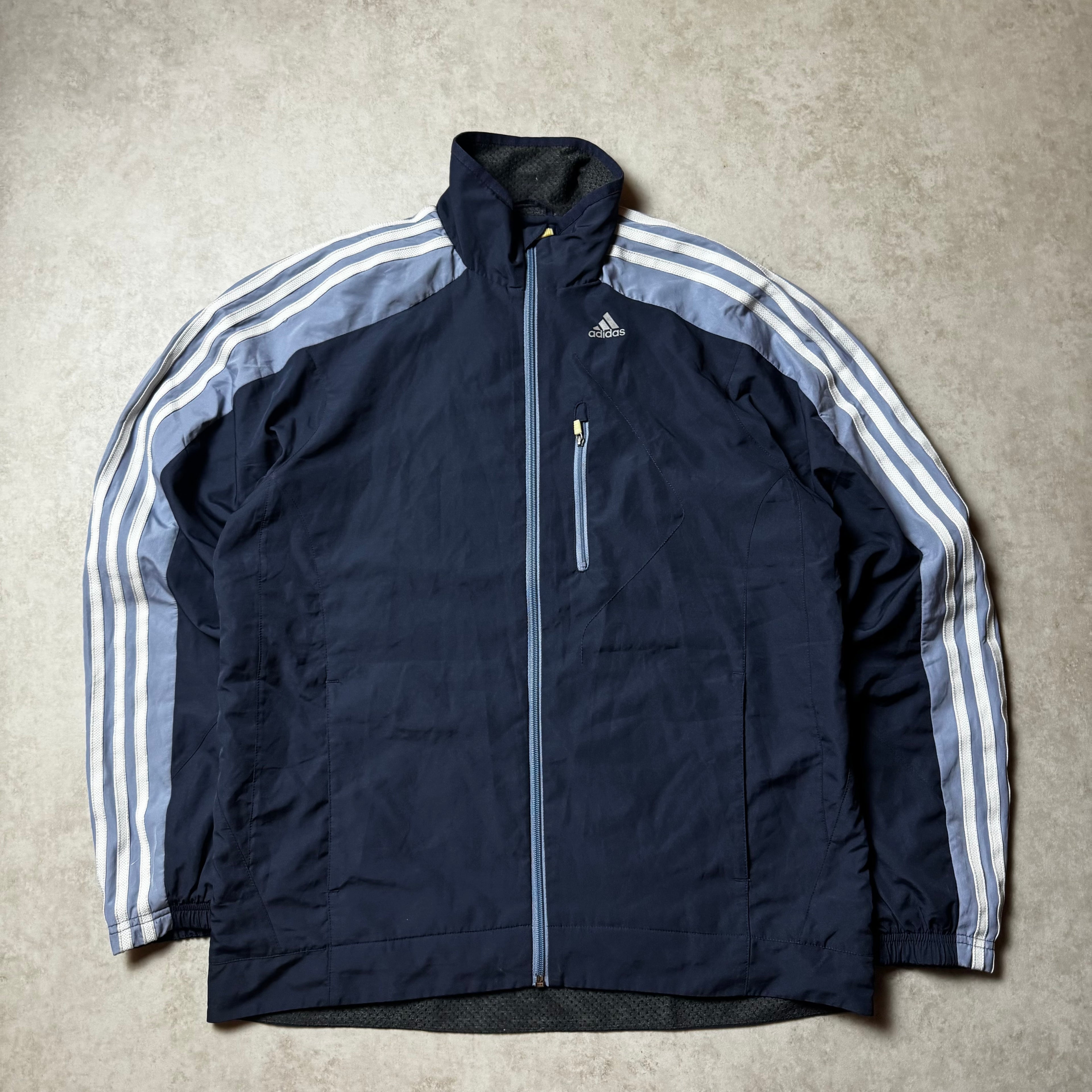 Navy Adidas Vintage Windbreaker - M
