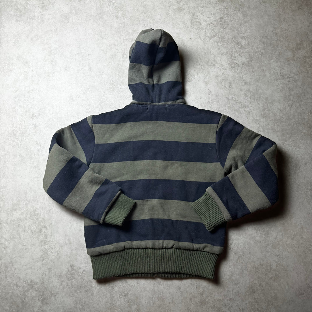Green and Navy Clockhouse Zip Up Hoodie - S