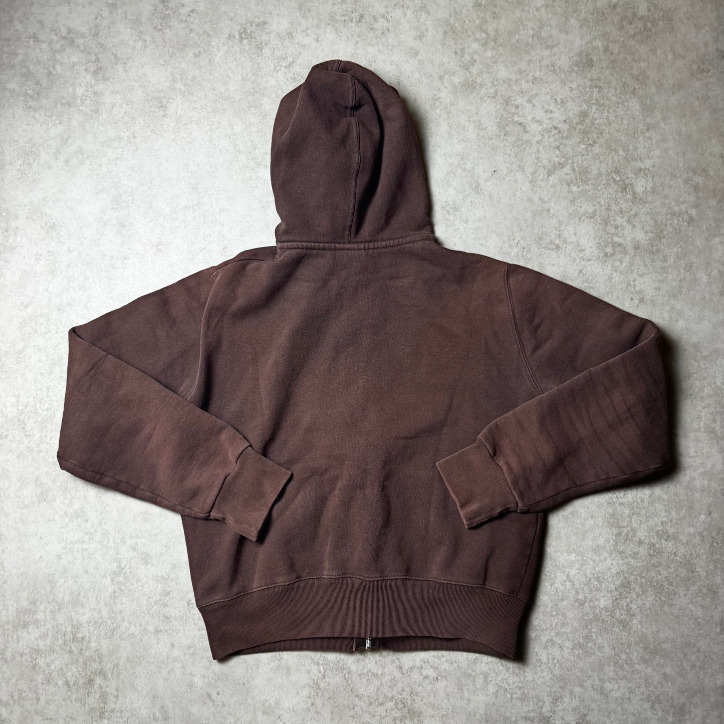 Brown Horsefeathers Cropped Zip Up Hoodie - S