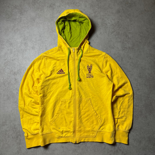 Yellow Champions League Adidas Zip Up Hoodie - S