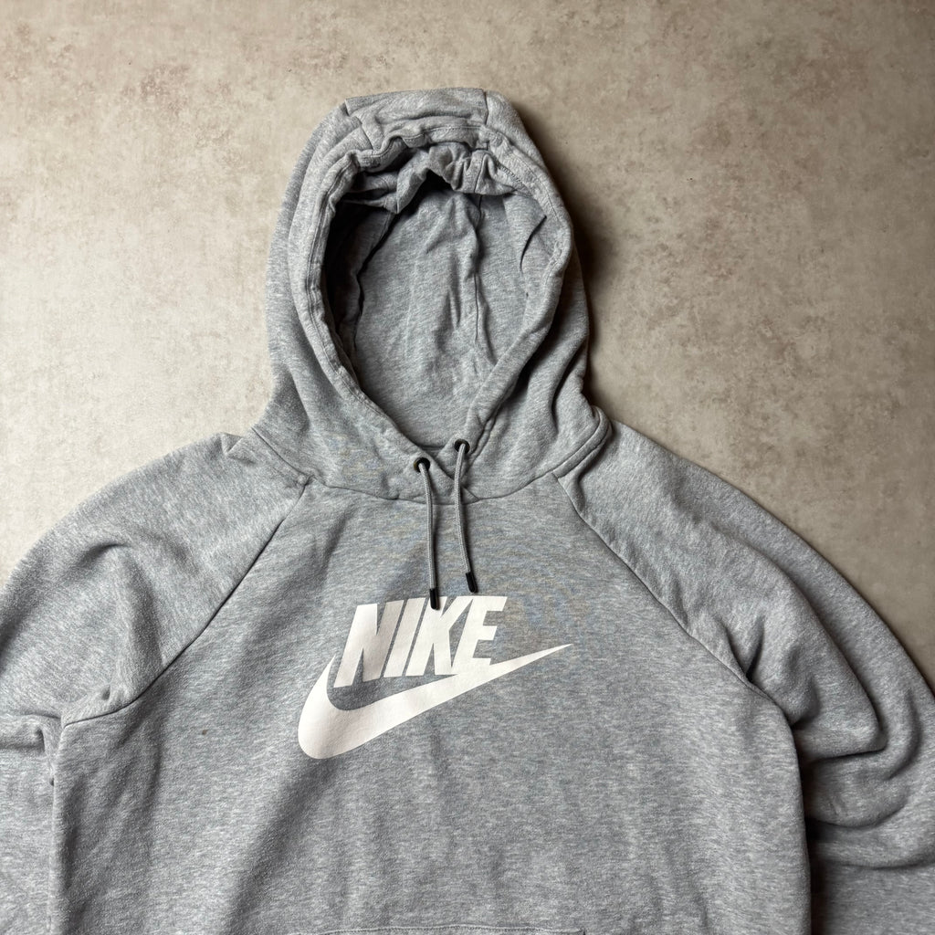 Gray Cropped Nike Hoodie - L wmns