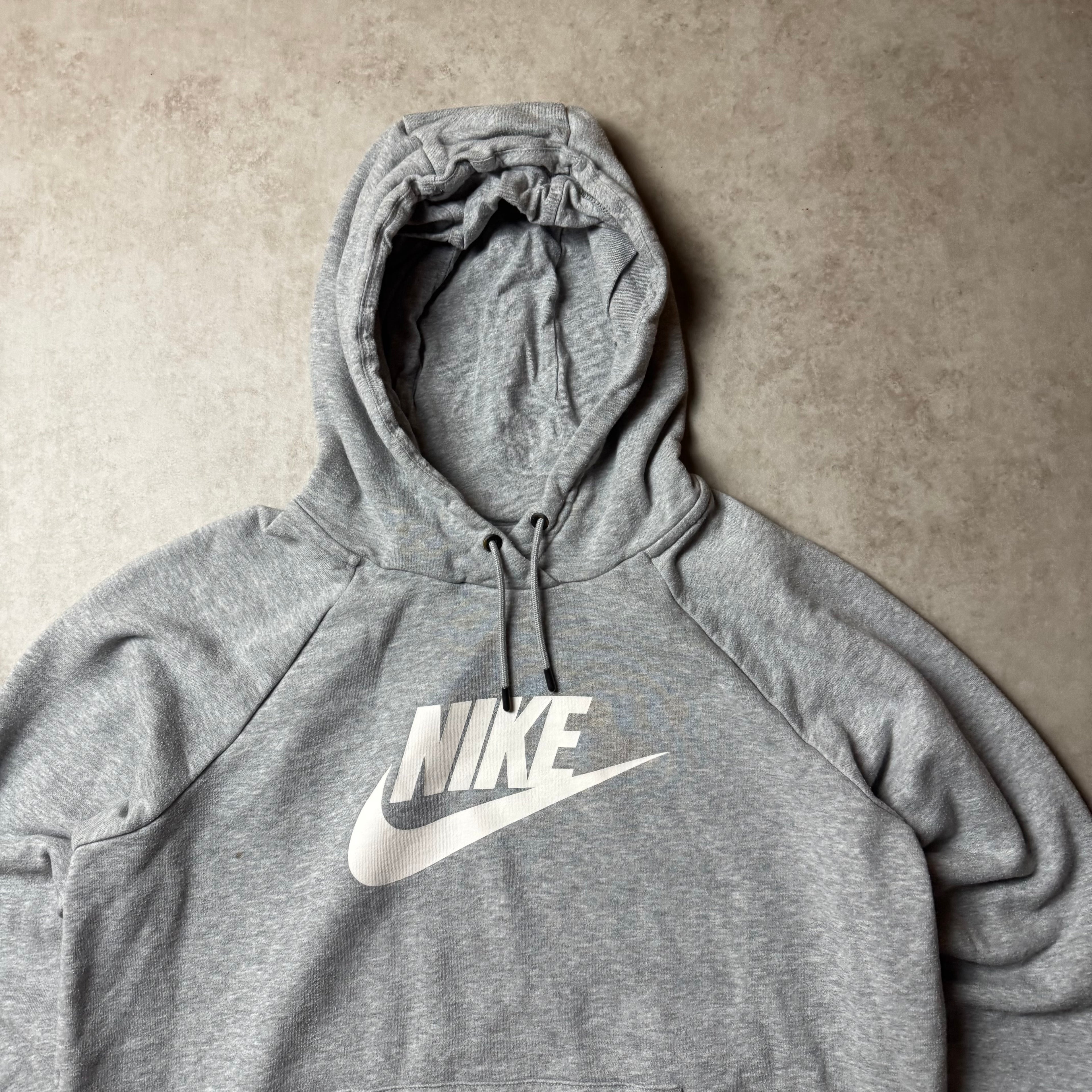 Gray Cropped Nike Hoodie - L wmns
