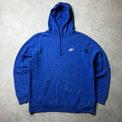 Blue Nike Vintage Hoodie - L