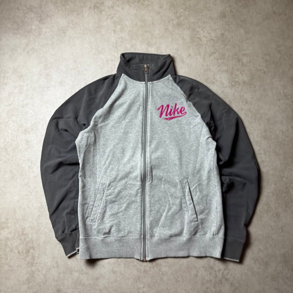 Gray Nike Zip Up Hoodie - L