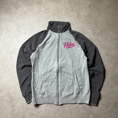 Gray Nike Zip Up Hoodie - L