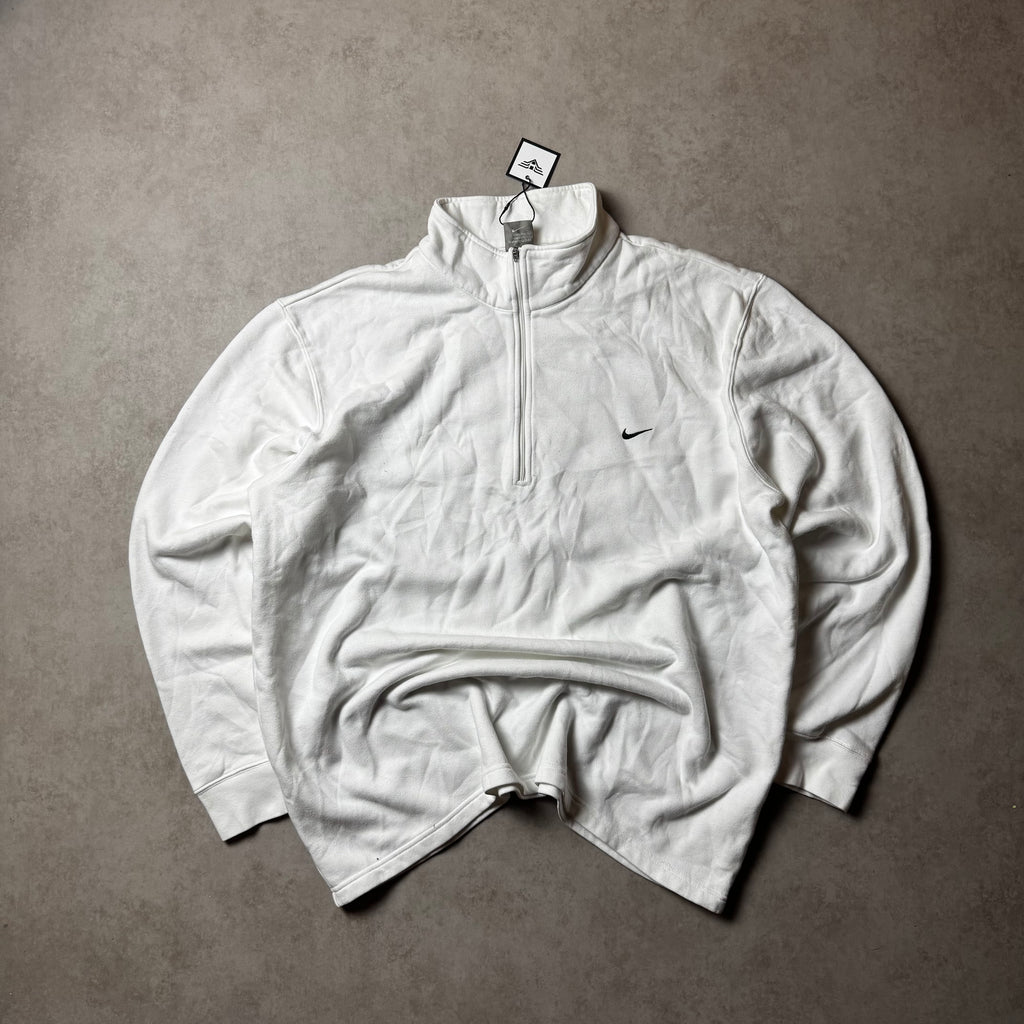 White Nike Quarter Zip - XXL