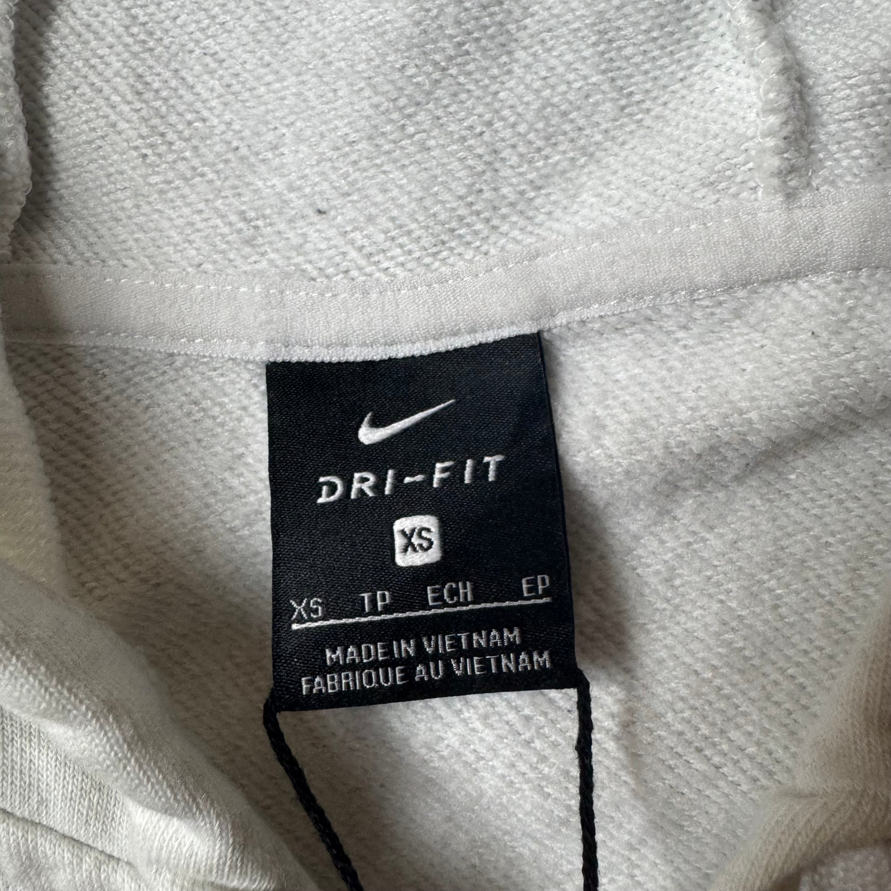 White Nike Zip Up Hoodie - XS