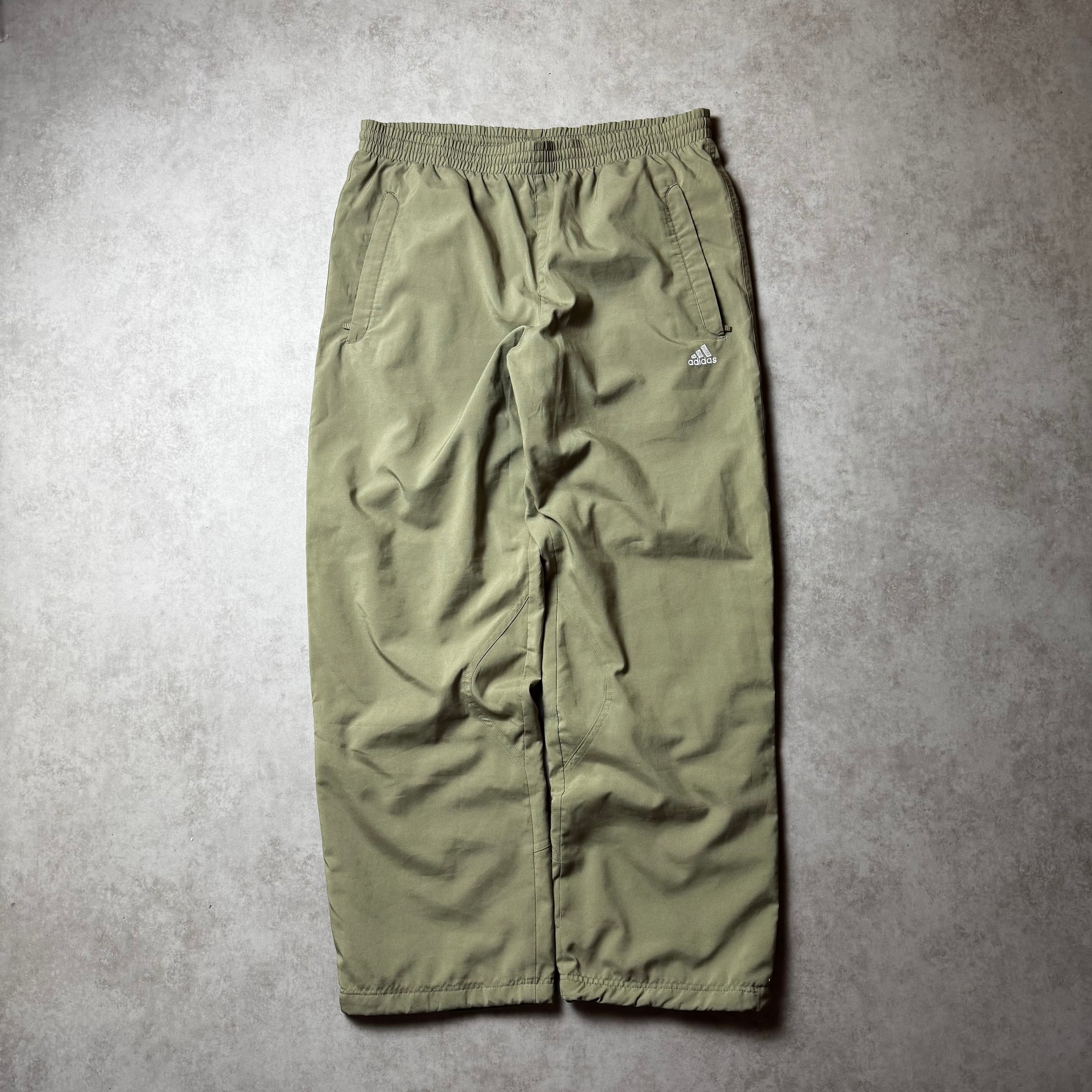 Dark Green Baggy Adidas Pants - Size M