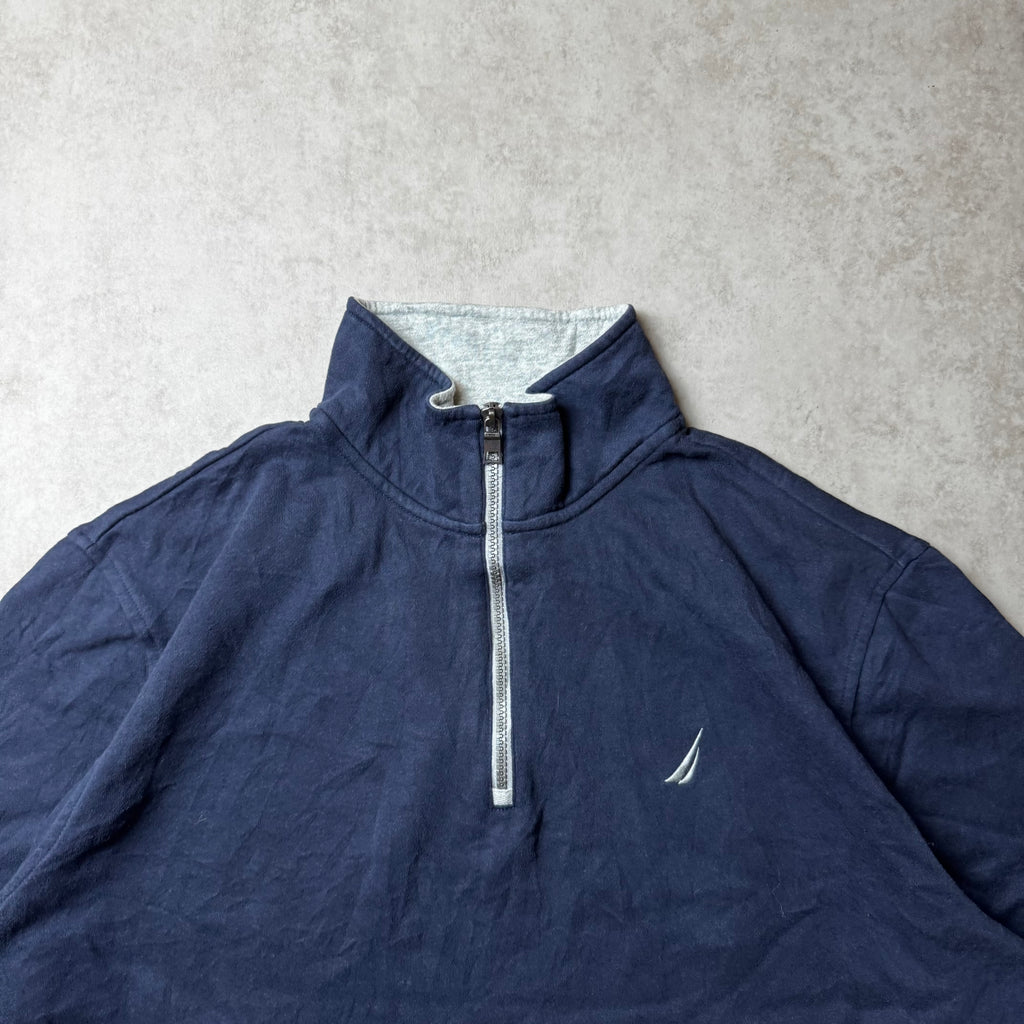 Dark Blue Nautica Quarter Zip - Size L