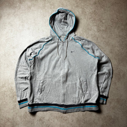Gray Nike Zip Up Hoodie - M