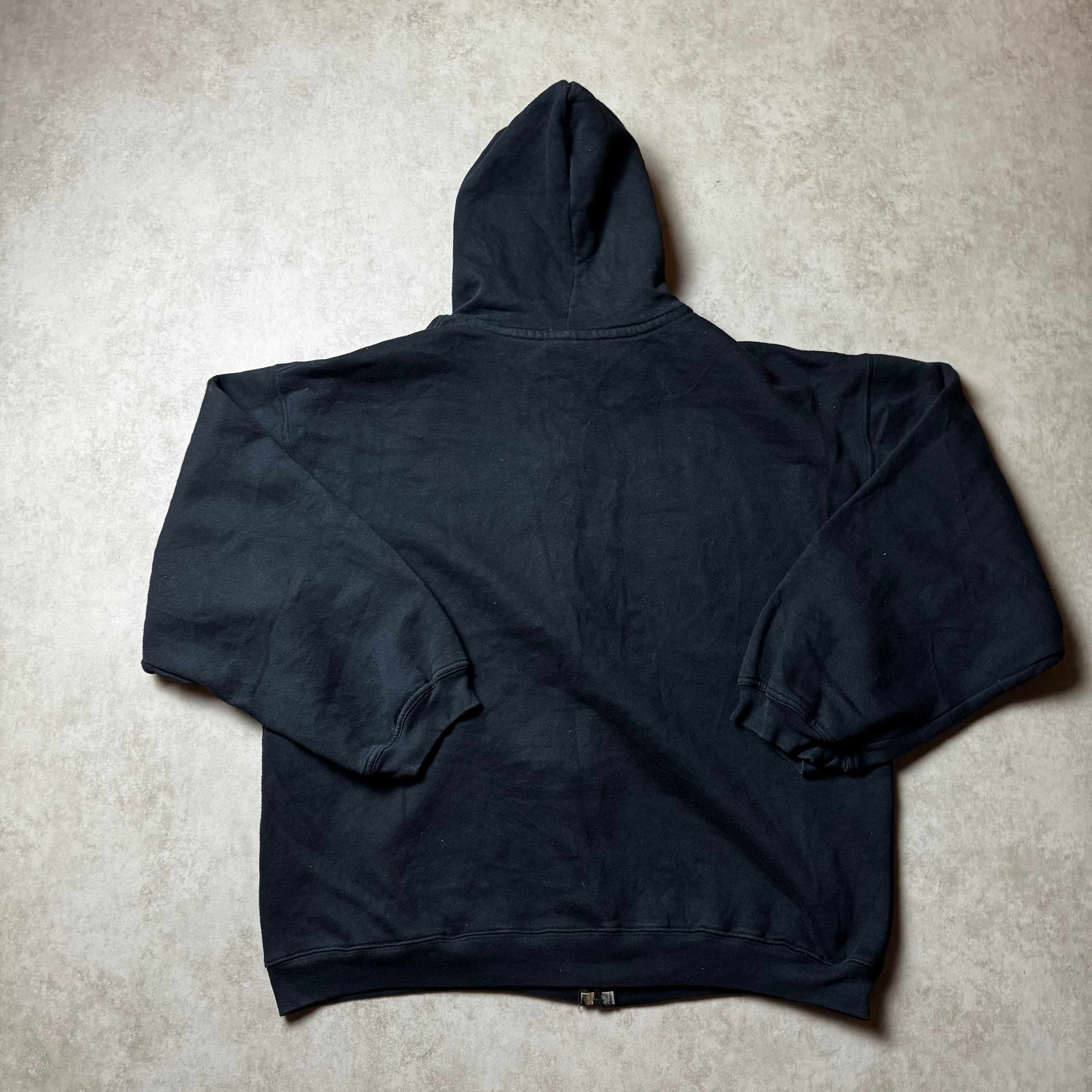 Black Reebok Zip Up Hoodie - L
