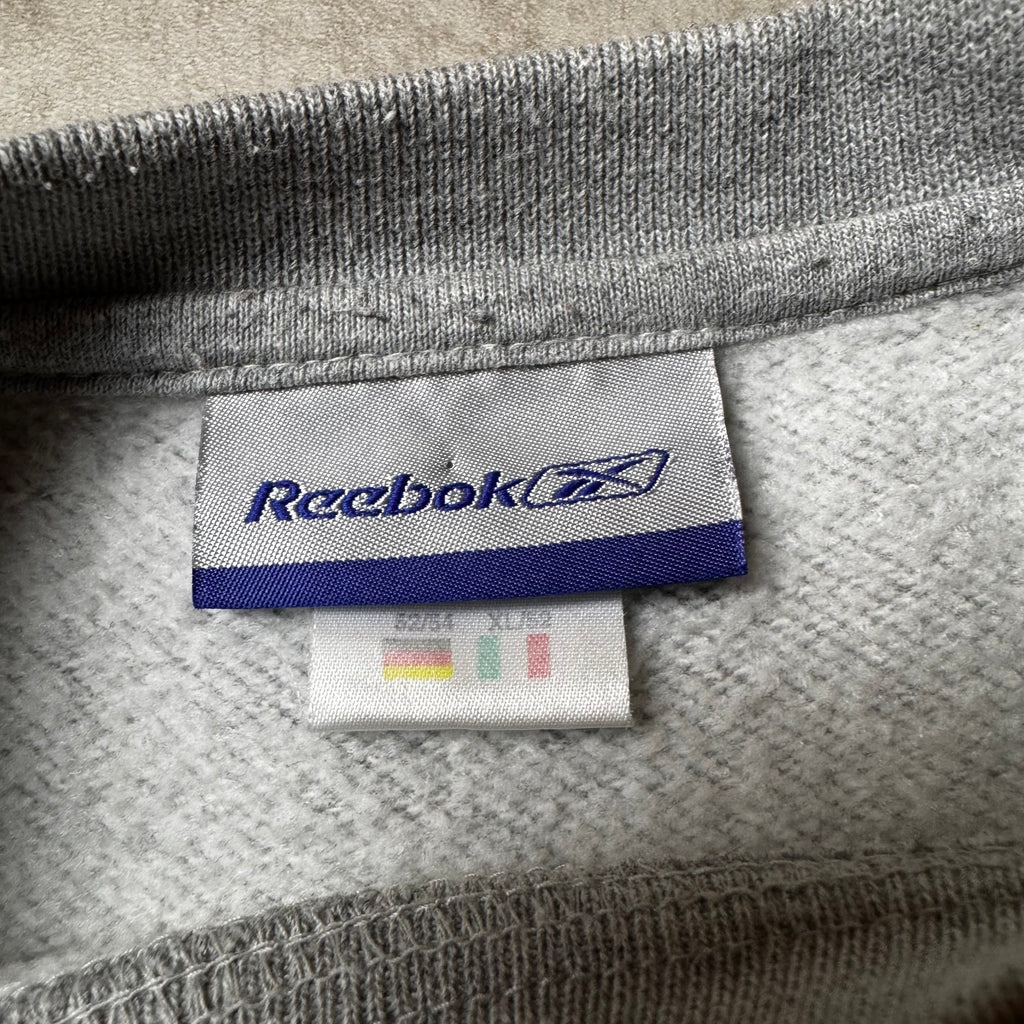 Gray Vintage Reebok Sweatshirt - L