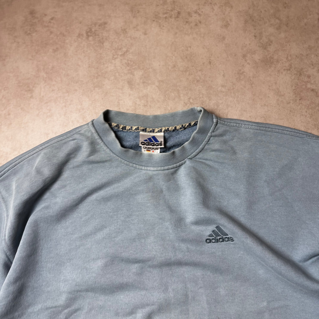 Blue Vintage Adidas Sweatshirt - M (L)