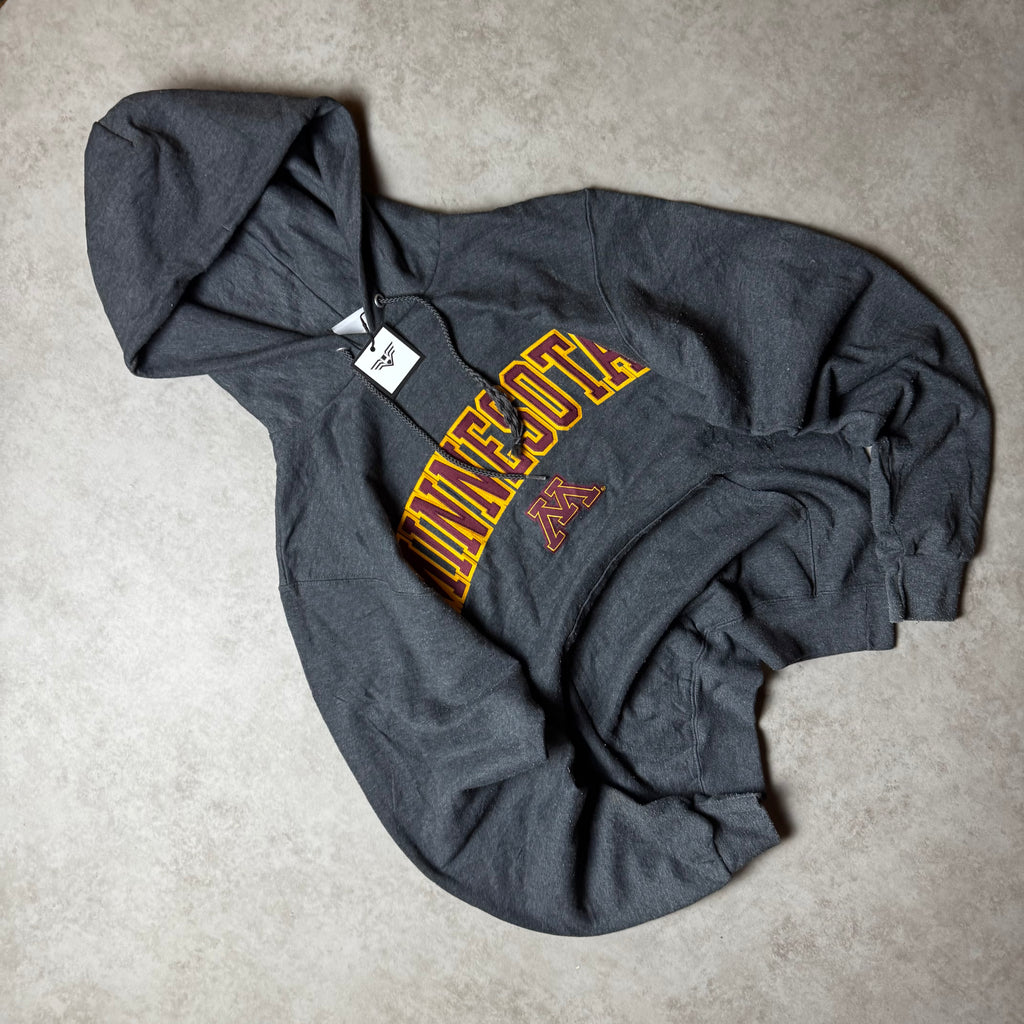 Dark Gray Minnesota Champion Hoodie - Size S