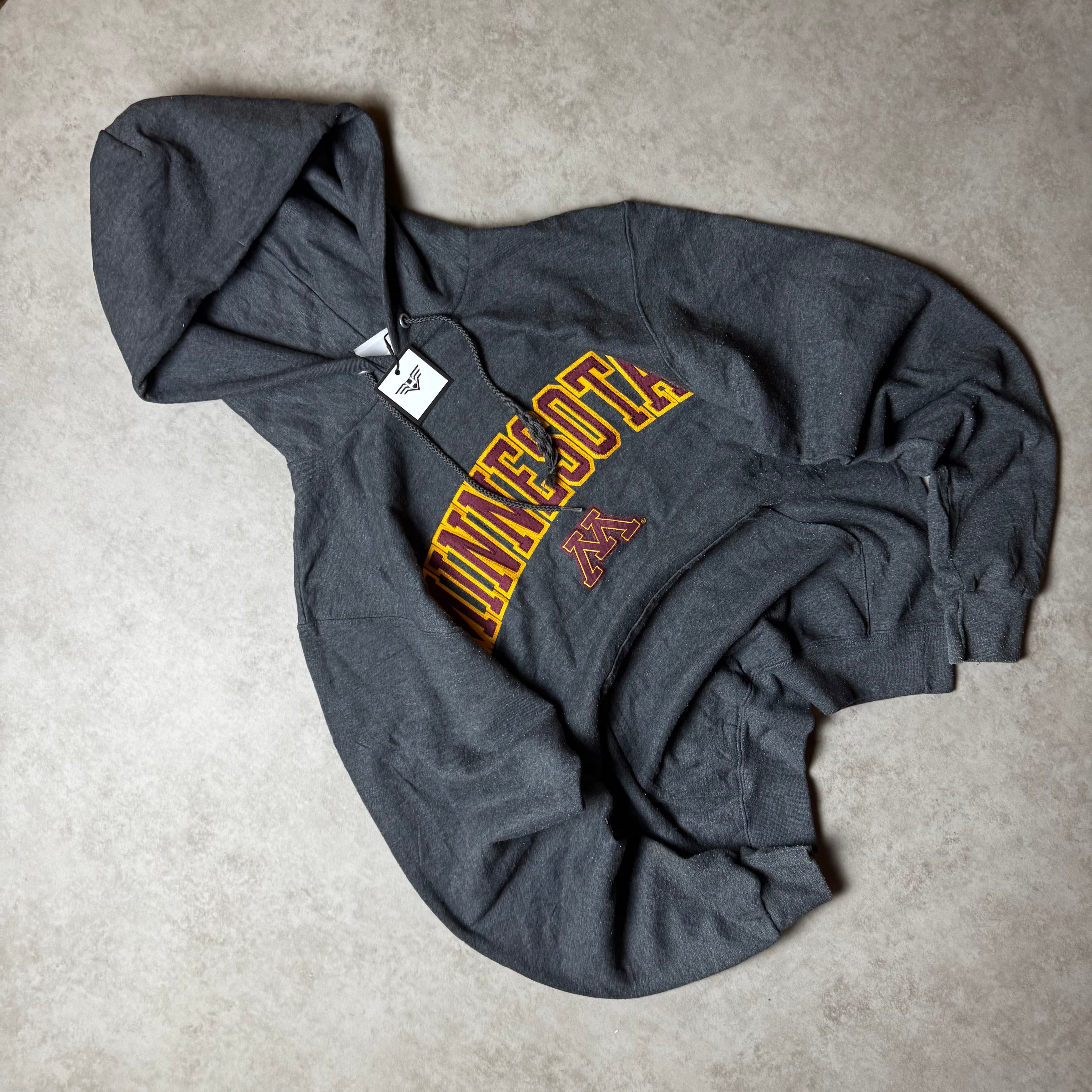 Dark Gray Minnesota Champion Hoodie - Size S