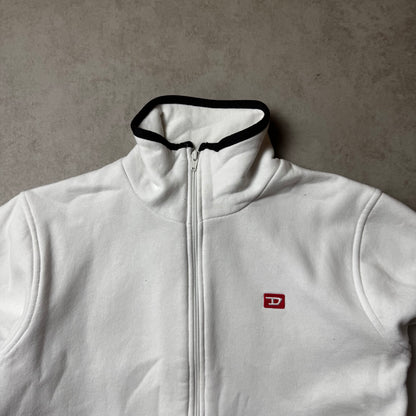 White Vintage Diesel Quarter Zip - S
