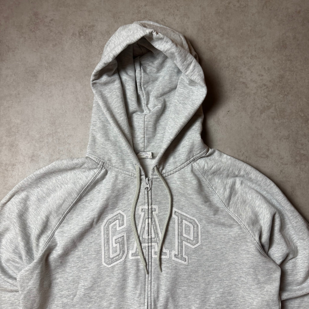 Gray GAP Zip Up Hoodie - XL (L)
