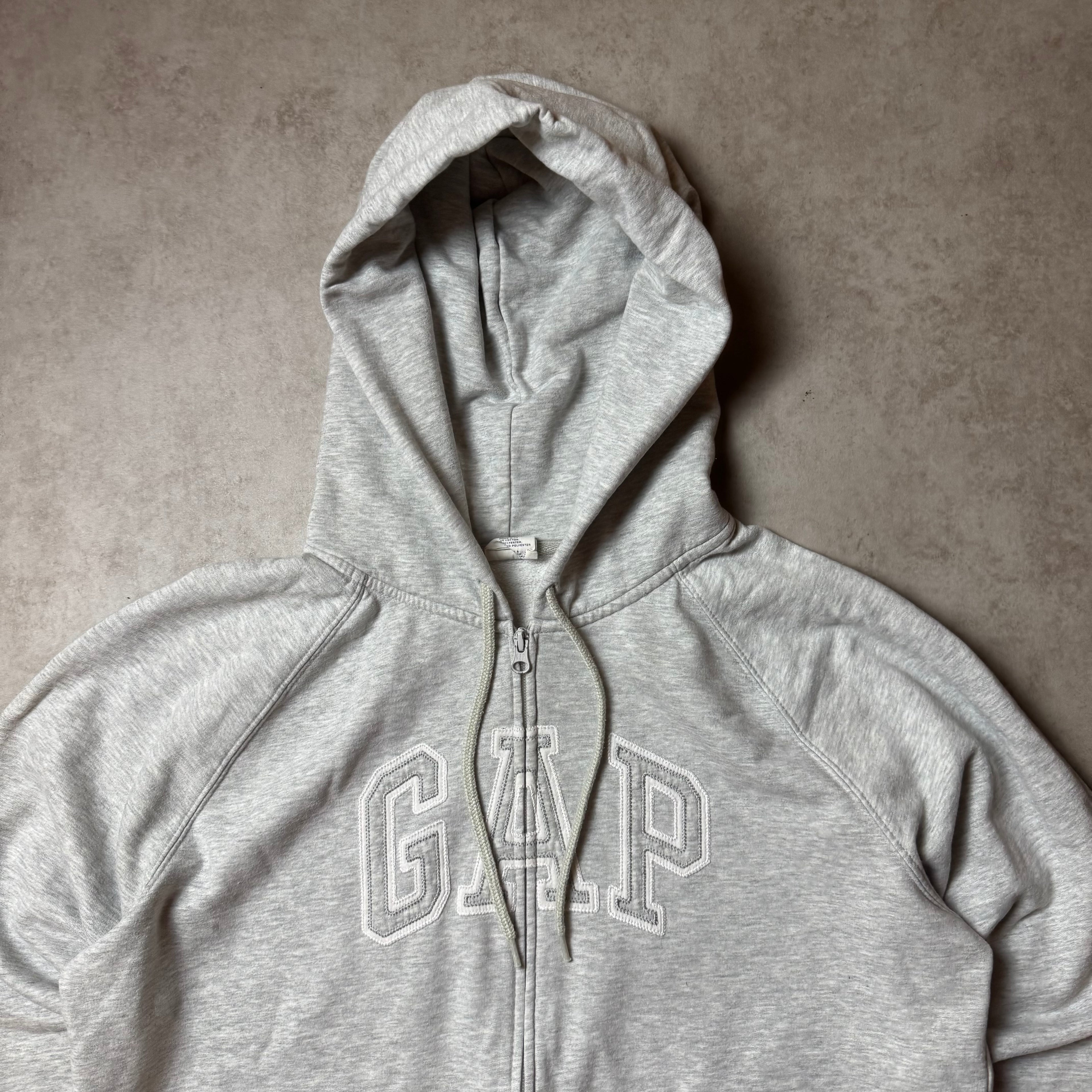 Gray GAP Zip Up Hoodie - XL (L)