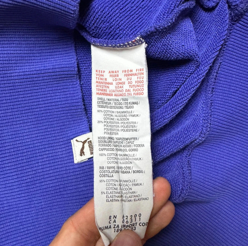 Dark Blue Puma Hoodie - Size M