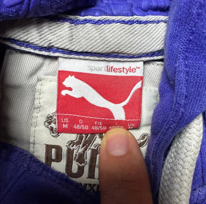 Dark Blue Puma Hoodie - Size M