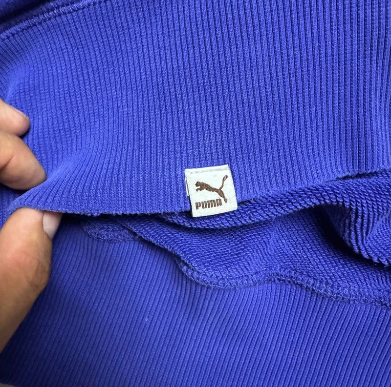 Dark Blue Puma Hoodie - Size M