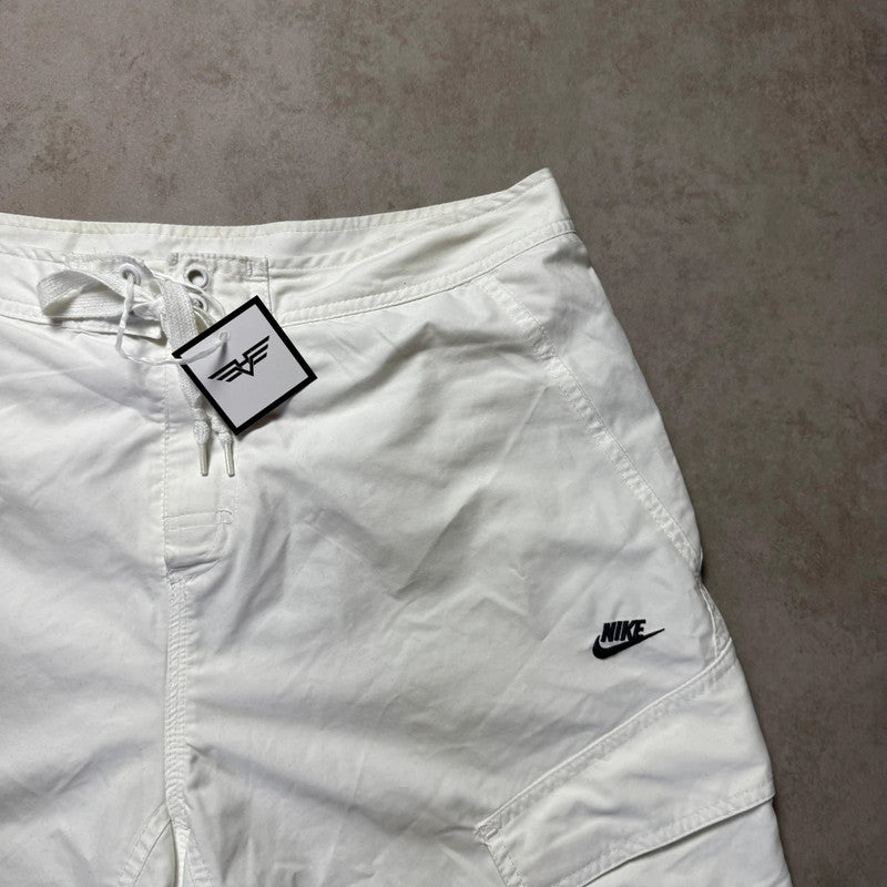 White Nike Shorts - Size M