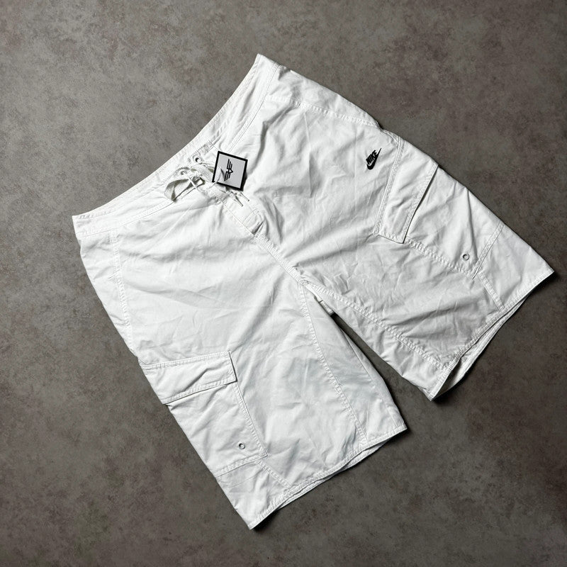 White Nike Shorts - Size M