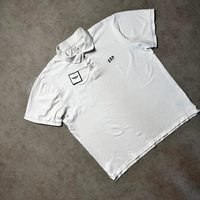 White GAP Polo - Size L