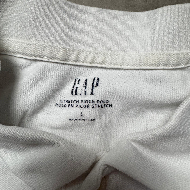 White GAP Polo - Size L