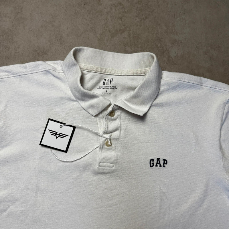 White GAP Polo - Size L