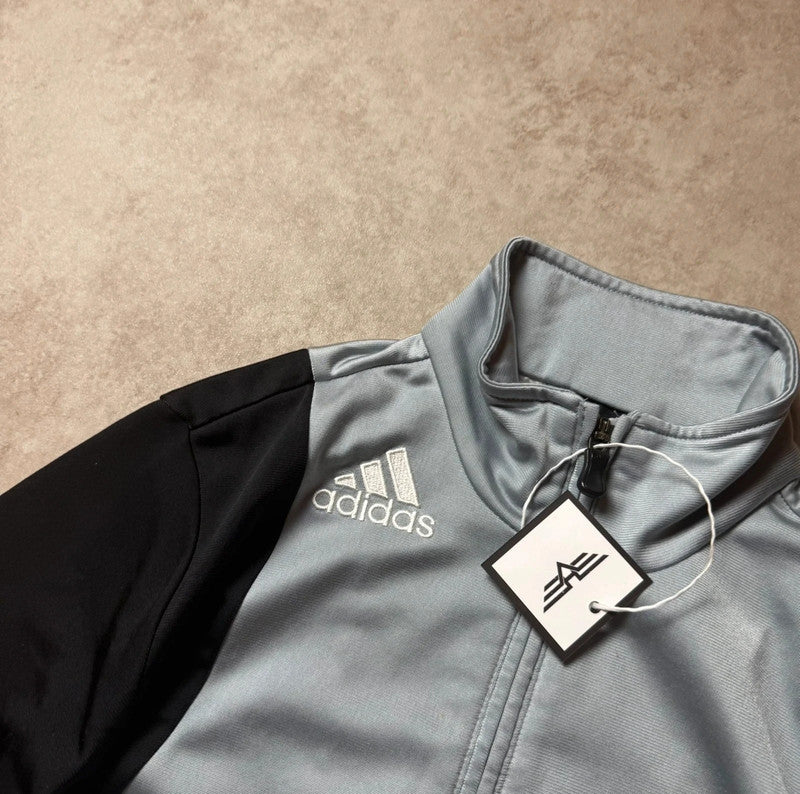 Gray Adidas Zip Up Hoodie - Size L